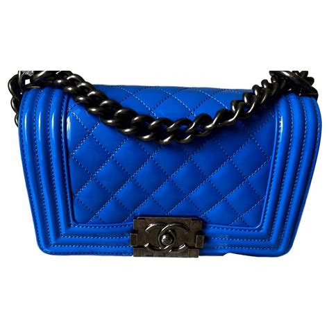 royal blue patent leather boy chanel bag|chanel handbags for boys.